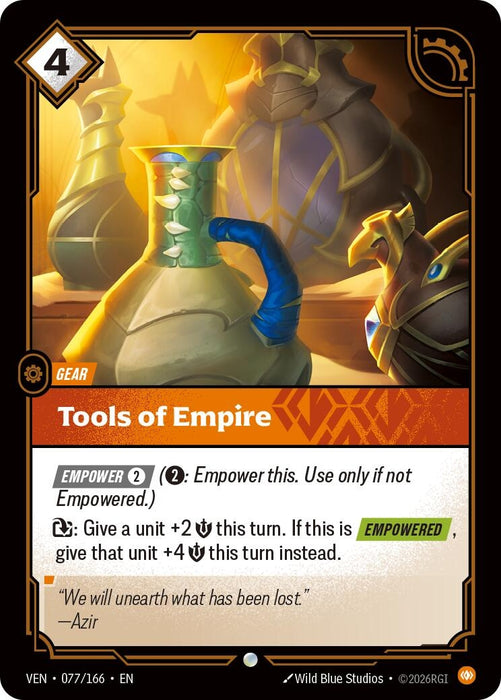 Image for Tools of Empire (077/166) (Foil) [Vendetta] (VEN) - Riftbound: League of Legends Trading Card Game