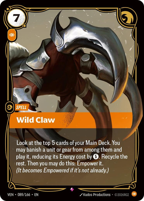 Wild Claw (089/166) (Foil) [Vendetta] (VEN)