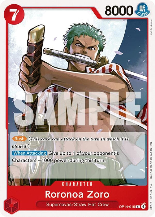 Image for Roronoa Zoro (OP14-015) [Starter Deck 31: RED Monkey.D.Luffy] (ST-31) - One Piece Card Game