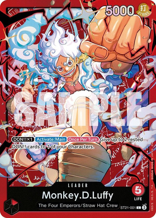 Image for Monkey.D.Luffy (ST21-001) (ST21-001) (Foil) [Starter Deck 31: RED Monkey.D.Luffy] (ST-31) - One Piece Card Game