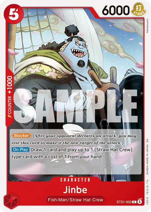 Image for Jinbe (ST31-002) [Starter Deck 31: RED Monkey.D.Luffy] (ST-31) - One Piece Card Game