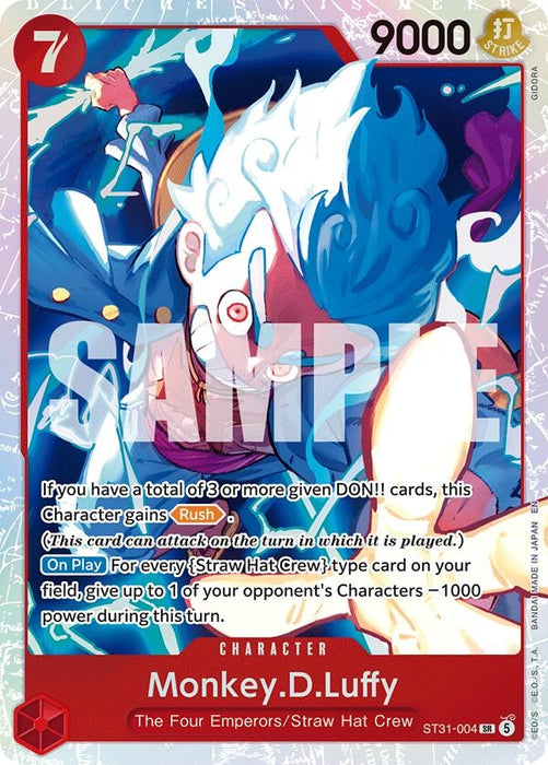 Image for Monkey.D.Luffy (ST31-004) (ST31-004) (Foil) [Starter Deck 31: RED Monkey.D.Luffy] (ST-31) - One Piece Card Game