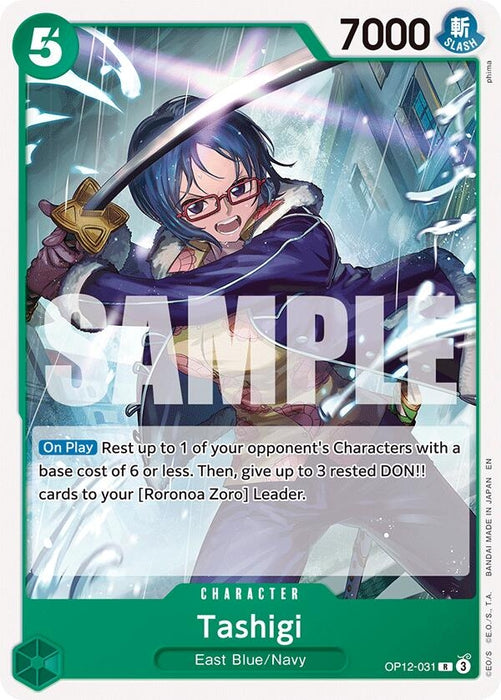 Image for Tashigi (OP12-031) [Starter Deck 32: GREEN Roronoa Zoro] (ST-32) - One Piece Card Game