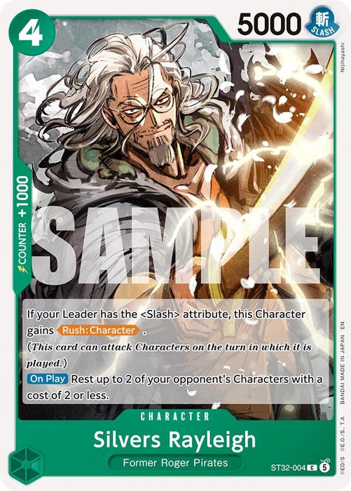 Image for Silvers Rayleigh (ST32-004) [Starter Deck 32: GREEN Roronoa Zoro] (ST-32) - One Piece Card Game