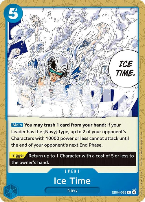Image for Ice Time (EB04-028) [Starter Deck 33: BLUE Kuzan] (ST-33) - One Piece Card Game
