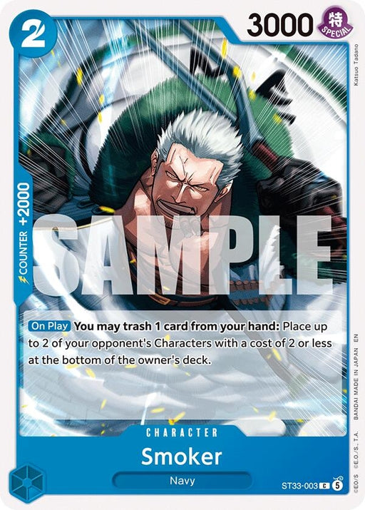 Image for Smoker (ST33-003) [Starter Deck 33: BLUE Kuzan] (ST-33) - One Piece Card Game