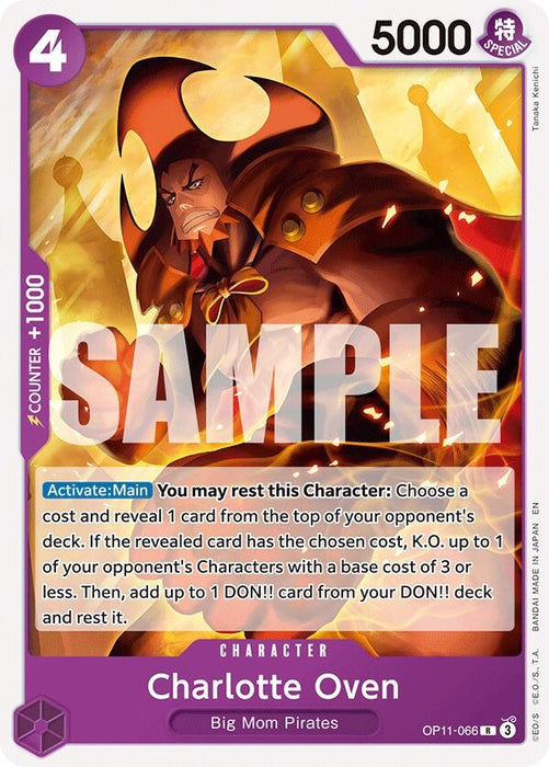 Image for Charlotte Oven (OP11-066) [Starter Deck 34: PURPLE Charlotte Katakuri] (ST-34) - One Piece Card Game