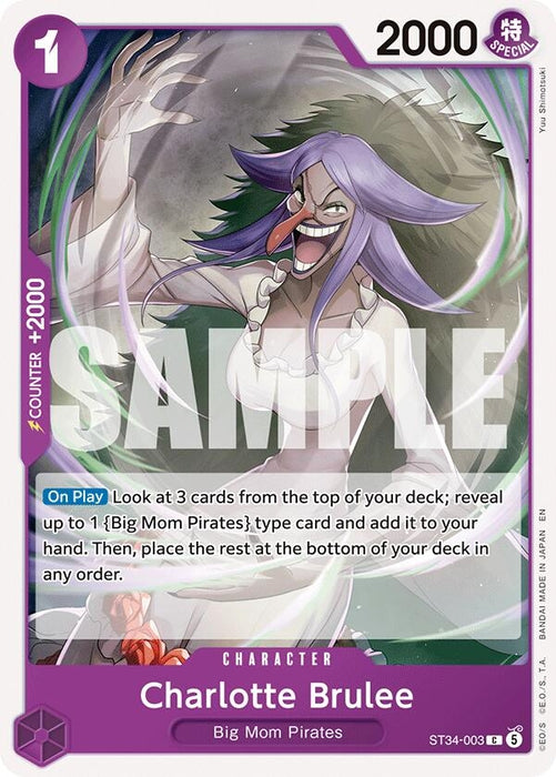 Image for Charlotte Brulee (ST34-003) [Starter Deck 34: PURPLE Charlotte Katakuri] (ST-34) - One Piece Card Game