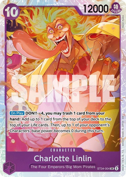 Image for Charlotte Linlin (ST34-004) (Foil) [Starter Deck 34: PURPLE Charlotte Katakuri] (ST-34) - One Piece Card Game