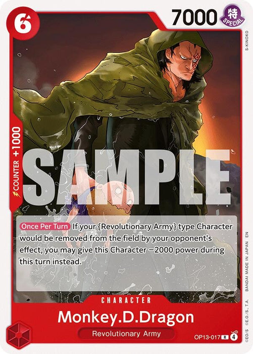 Image for Monkey.D.Dragon (OP13-017) [Starter Deck 35: RED/BLACK Sabo] (ST-35) - One Piece Card Game