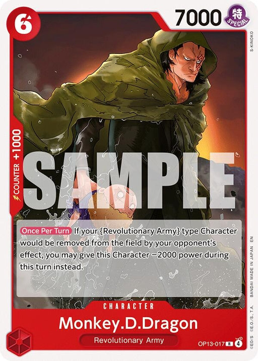 Image for Monkey.D.Dragon (OP13-017) [Starter Deck 35: RED/BLACK Sabo] (ST-35) - One Piece Card Game