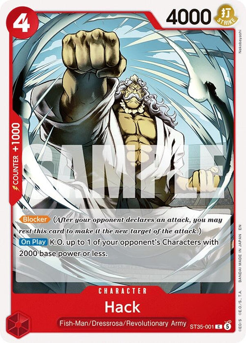 Image for Hack (ST35-001) [Starter Deck 35: RED/BLACK Sabo] (ST-35) - One Piece Card Game