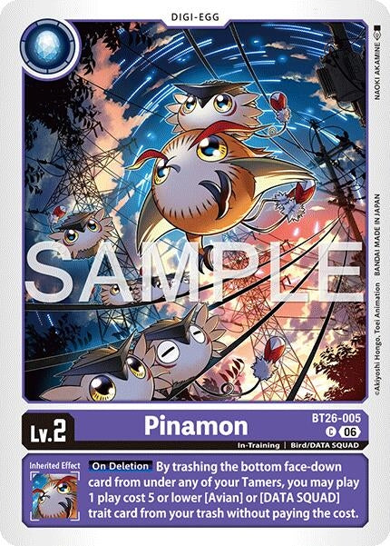 Image for Pinamon (BT26-005 C) [Timeless Bonds] (BT-26) - Digimon Card Game