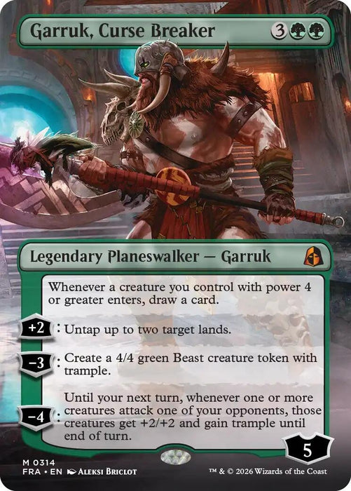 Image for Garruk, Curse Breaker (Borderless) (314) [Reality Fracture] (FRA) - Magic: The Gathering