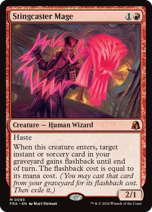 Image for Stingcaster Mage (93) (Foil) [Reality Fracture] (FRA) - Magic: The Gathering