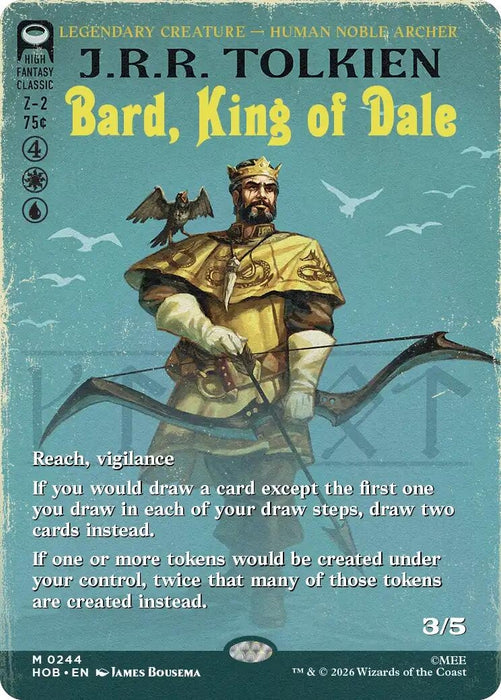 Image for Bard, King of Dale (Borderless) (244) [The Hobbit] (HOB) - Magic: The Gathering