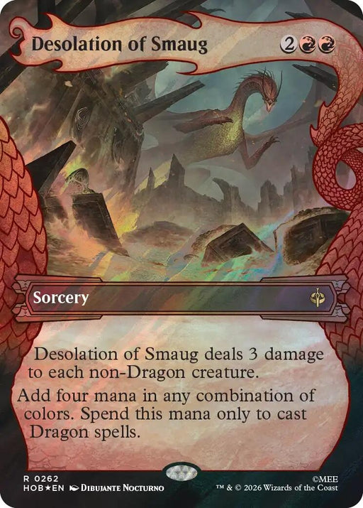 Image for Desolation of Smaug (Showcase) (Surge Foil) (262) (Foil) [The Hobbit] (HOB) - Magic: The Gathering