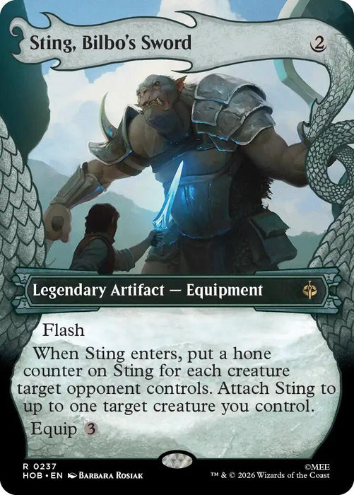 Image for Sting, Bilbo's Sword (Showcase) (237) (Foil) [The Hobbit] (HOB) - Magic: The Gathering