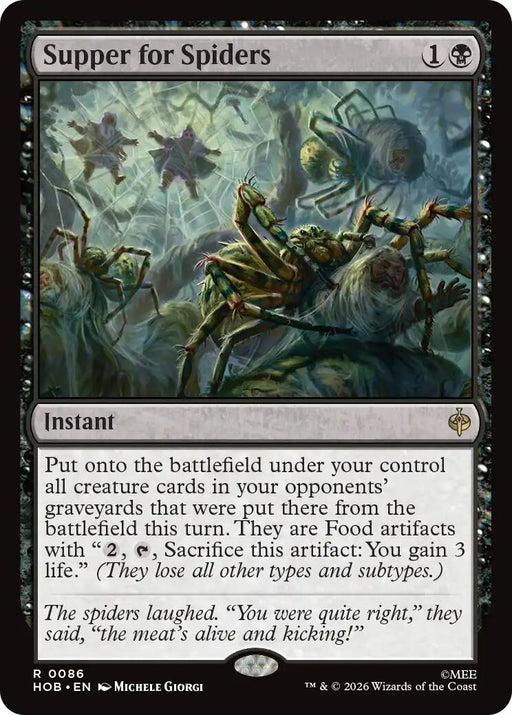 Image for Supper for Spiders (86) [The Hobbit] (HOB) - Magic: The Gathering