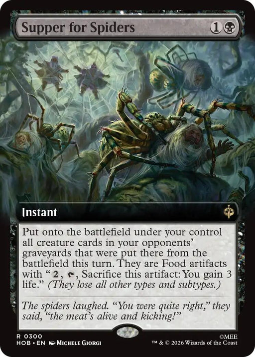 Image for Supper for Spiders (Extended Art) (300) [The Hobbit] (HOB) - Magic: The Gathering