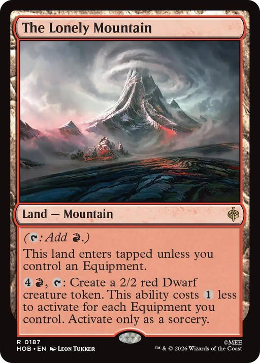 Image for The Lonely Mountain (187) (Foil) [The Hobbit] (HOB) - Magic: The Gathering