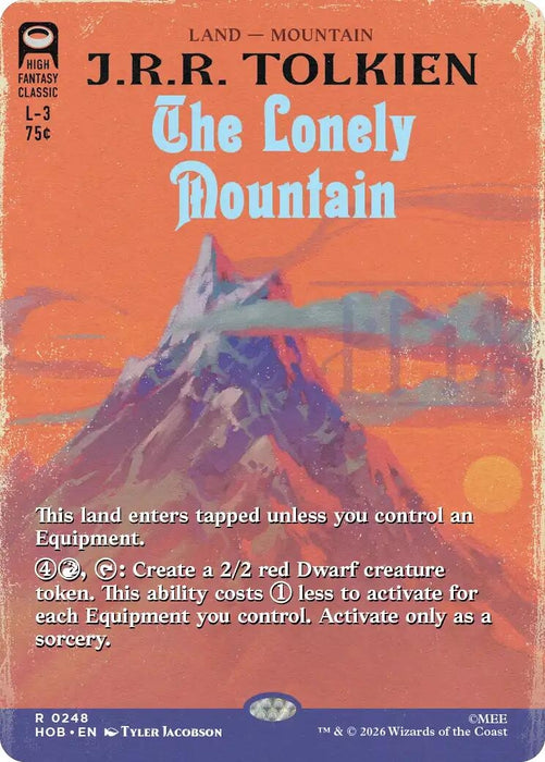 Image for The Lonely Mountain (Borderless) (248) [The Hobbit] (HOB) - Magic: The Gathering