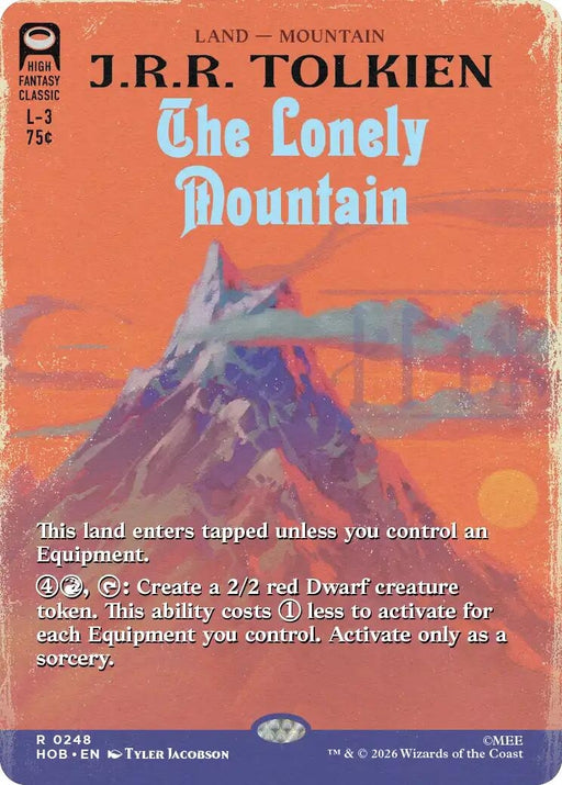 Image for The Lonely Mountain (Borderless) (248) [The Hobbit] (HOB) - Magic: The Gathering