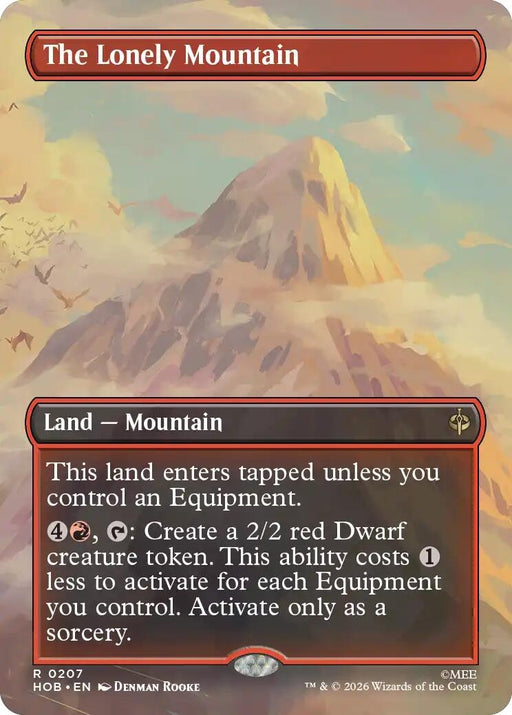 Image for The Lonely Mountain (Borderless) (0207) (207) [The Hobbit] (HOB) - Magic: The Gathering