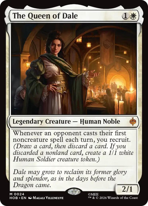 Image for The Queen of Dale (24) (Foil) [The Hobbit] (HOB) - Magic: The Gathering