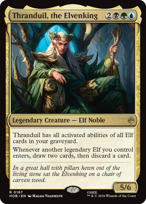 Image for Thranduil, the Elvenking (167) (Foil) [The Hobbit] (HOB) - Magic: The Gathering