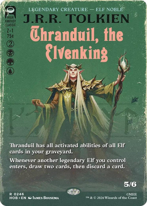 Image for Thranduil, the Elvenking (Borderless) (246) [The Hobbit] (HOB) - Magic: The Gathering