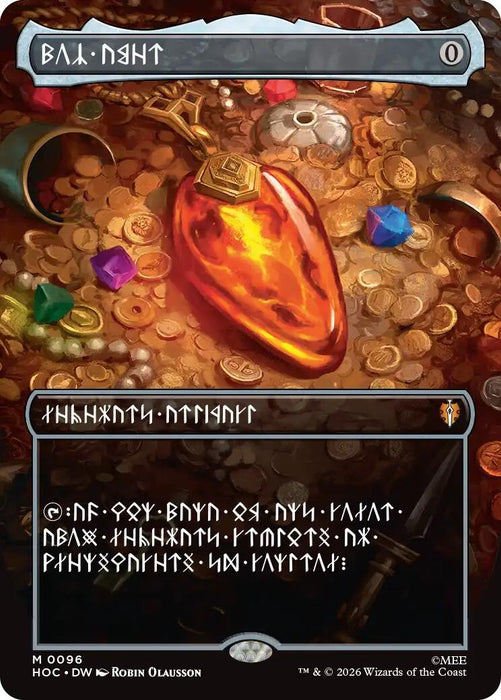 Image for Mox Amber (Borderless) (Dwarvish) (96) [The Hobbit: Eternal-Legal] (HOC) - Magic: The Gathering