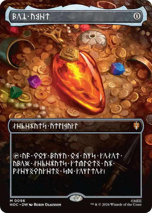 Image for Mox Amber (Borderless) (Dwarvish) (96) [The Hobbit: Eternal-Legal] (HOC) - Magic: The Gathering