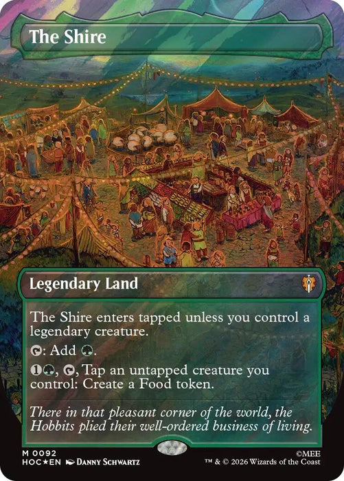 Image for The Shire (Borderless) (Surge Foil) (92) (Foil) [The Hobbit: Eternal-Legal] (HOC) - Magic: The Gathering