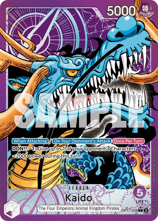 Image for Kaido (058) (Alternate Art) (OP17-058) (Foil) [The World's Strongest Warriors] (OP17) - One Piece Card Game