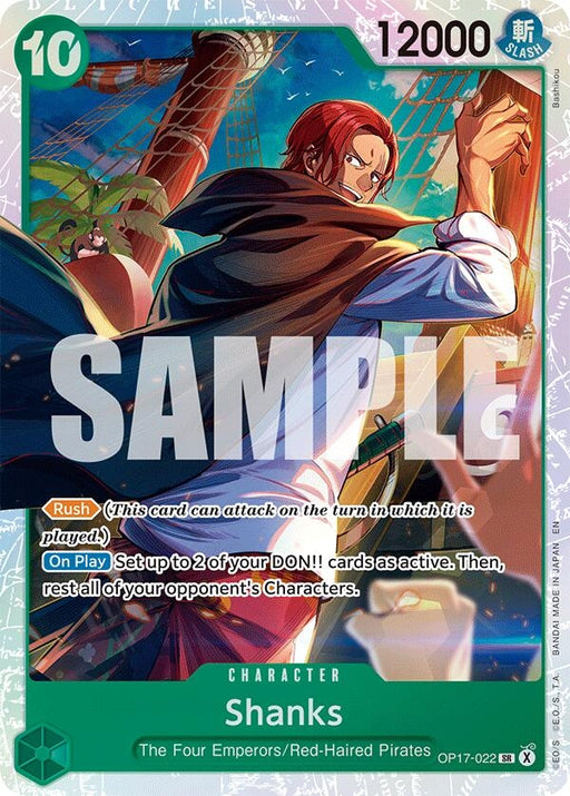 Image for Shanks (022) (OP17-022) (Foil) [The World's Strongest Warriors] (OP17) - One Piece Card Game