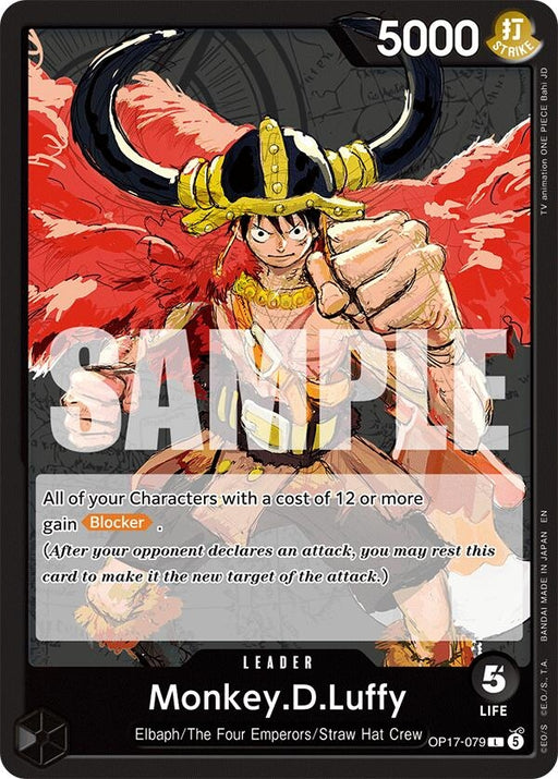 Image for Monkey.D.Luffy (079) (OP17-079) [The World's Strongest Warriors] (OP17) - One Piece Card Game