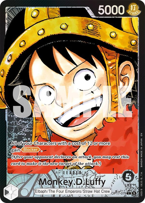 Image for Monkey.D.Luffy (079) (Alternate Art) (OP17-079) (Foil) [The World's Strongest Warriors] (OP17) - One Piece Card Game