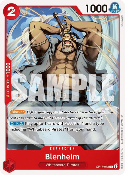 Image for Blenheim (OP17-012) [The World's Strongest Warriors] (OP17) - One Piece Card Game