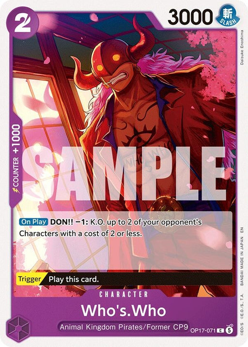Image for Who's.Who (OP17-071) [The World's Strongest Warriors] (OP17) - One Piece Card Game