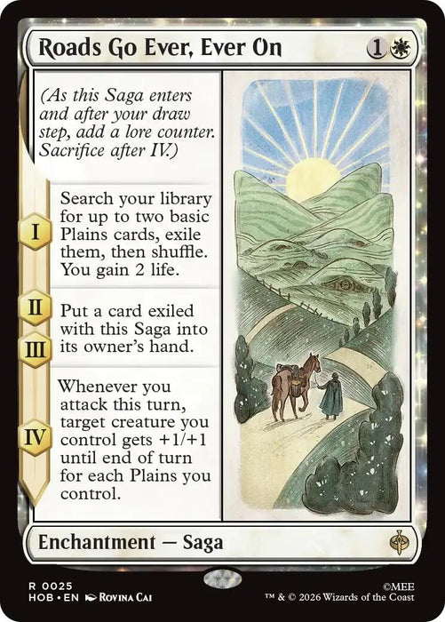 Image for Roads Go Ever, Ever On (25) (Foil) [The Hobbit] (HOB) - Magic: The Gathering