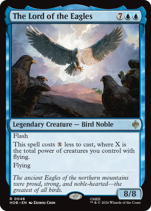 Image for The Lord of the Eagles (46) (Foil) [The Hobbit] (HOB) - Magic: The Gathering