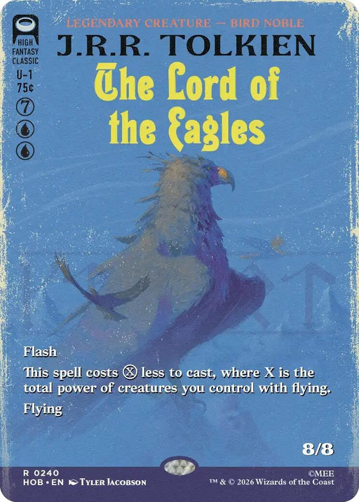 Image for The Lord of the Eagles (Borderless) (240) (Foil) [The Hobbit] (HOB) - Magic: The Gathering