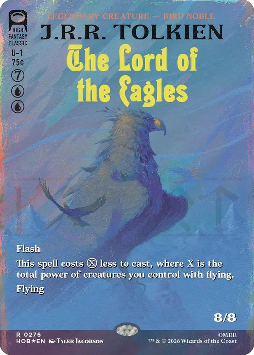 Image for The Lord of the Eagles (Borderless) (Surge Foil) (276) (Foil) [The Hobbit] (HOB) - Magic: The Gathering
