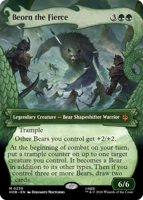 Image for Beorn the Fierce (Showcase) (230) [The Hobbit] (HOB) - Magic: The Gathering
