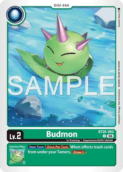 Image for Budmon (BT26-002 C) [Timeless Bonds] (BT-26) - Digimon Card Game