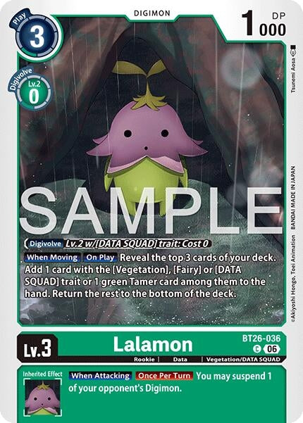 Image for Lalamon (BT26-036 C) [Timeless Bonds] (BT-26) - Digimon Card Game