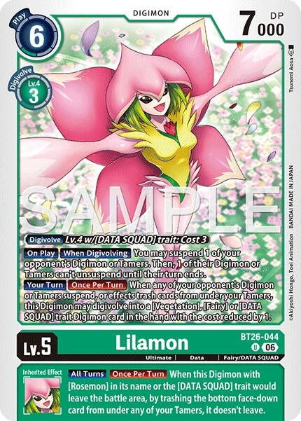 Image for Lilamon (BT26-044 U) [Timeless Bonds] (BT-26) - Digimon Card Game