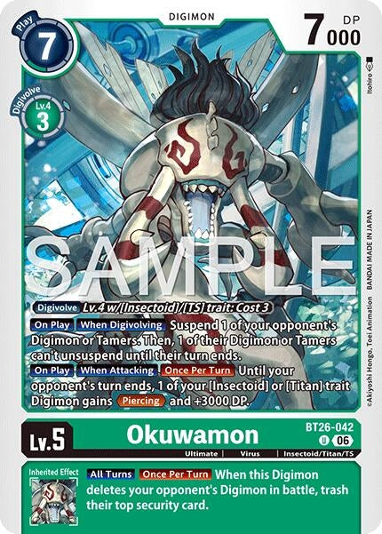 Image for Okuwamon (BT26-042 U) [Timeless Bonds] (BT-26) - Digimon Card Game
