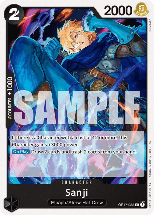 Image for Sanji (OP17-082) [The World's Strongest Warriors] (OP17) - One Piece Card Game